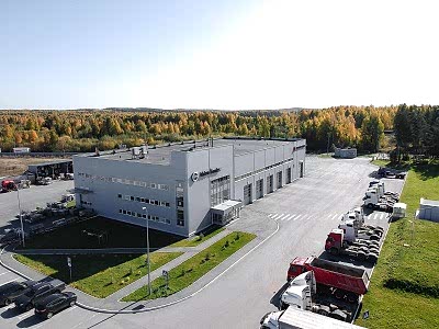 Volvo Trucks в Алматы с воздуха